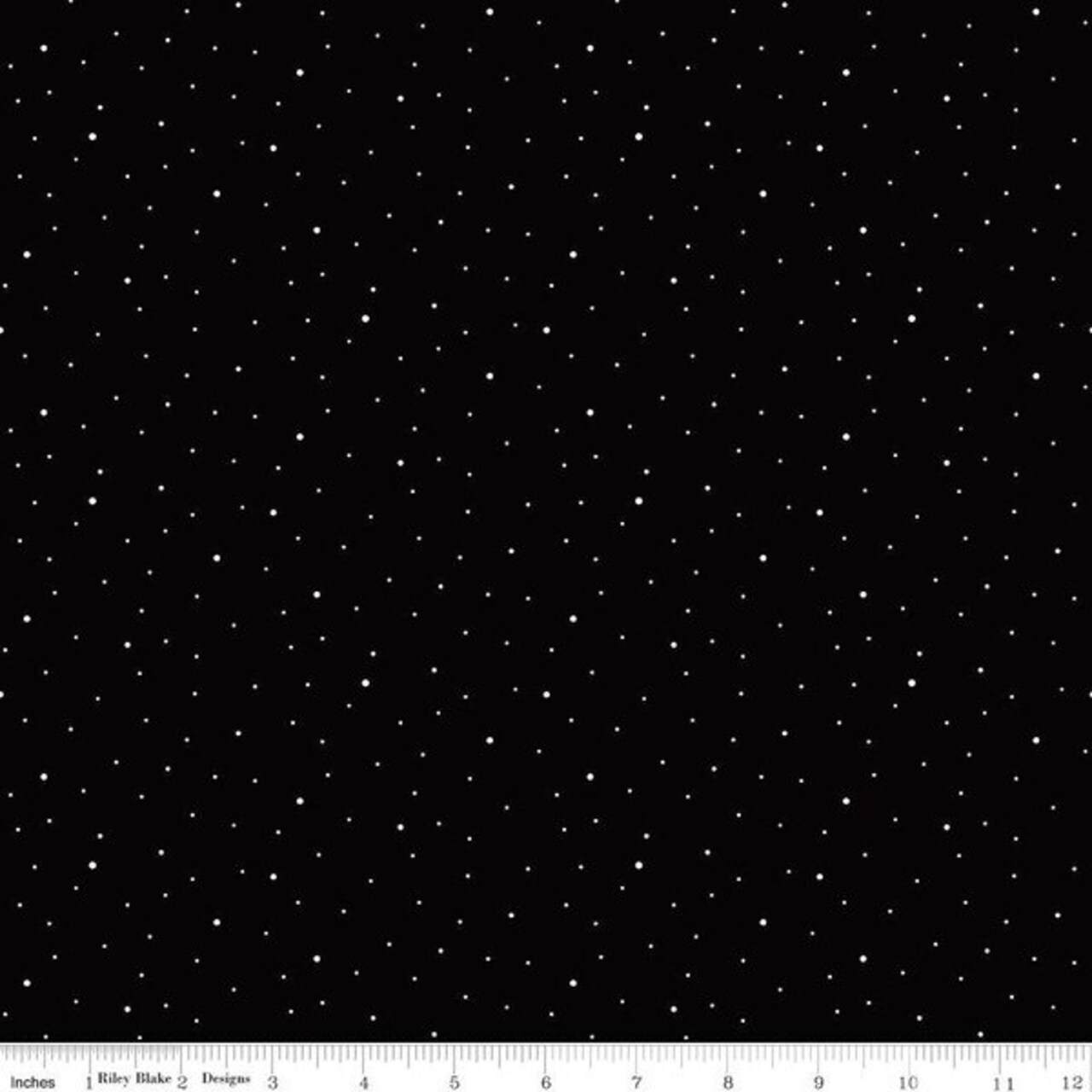 Dapple Dot in Black (c640-black) | Dapple Dot | Riley Blake Designs | Riley Blake